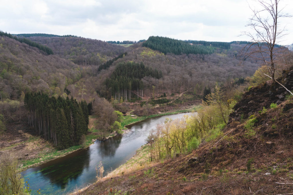 Lonely chalet next to the Semois river