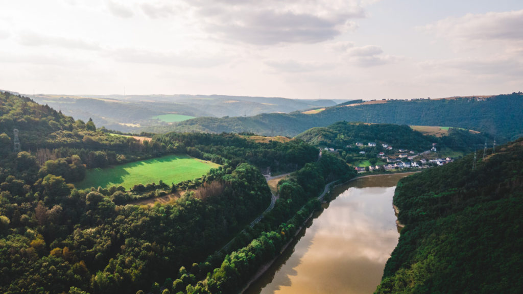 Scenic landscape while hiking in the NaturWanderPark Delux