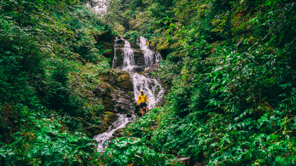 Hidden waterfall in Borsa