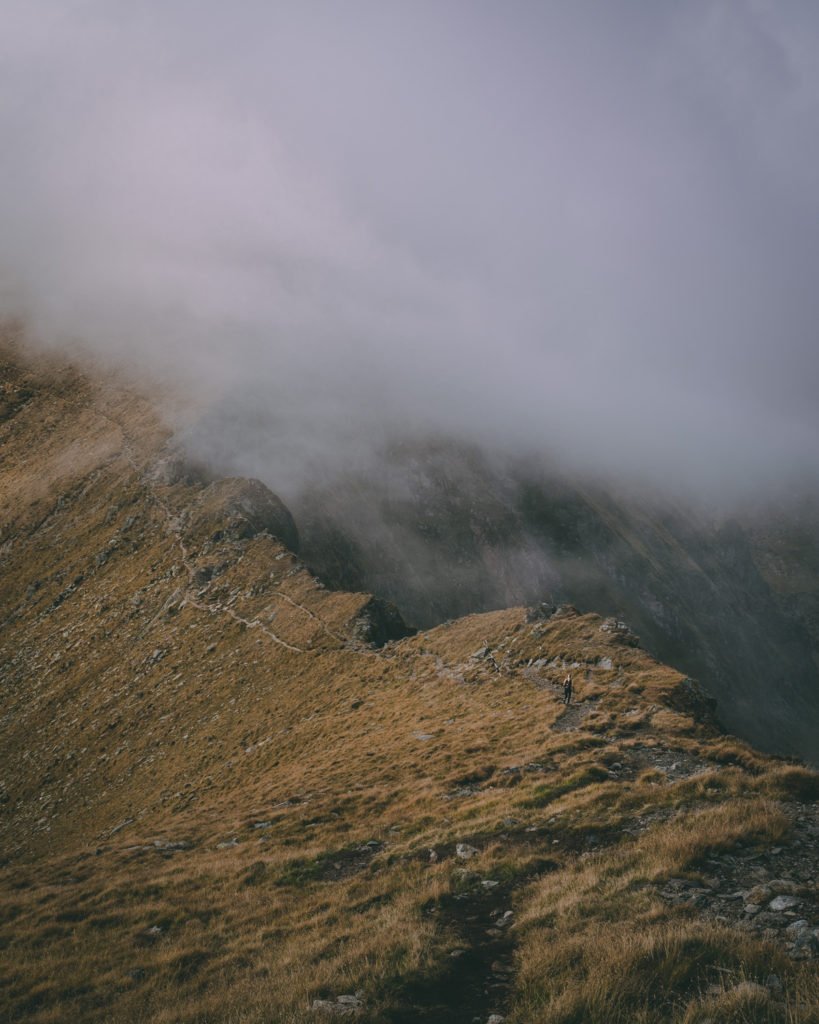 Foggy Fagaras mountains.