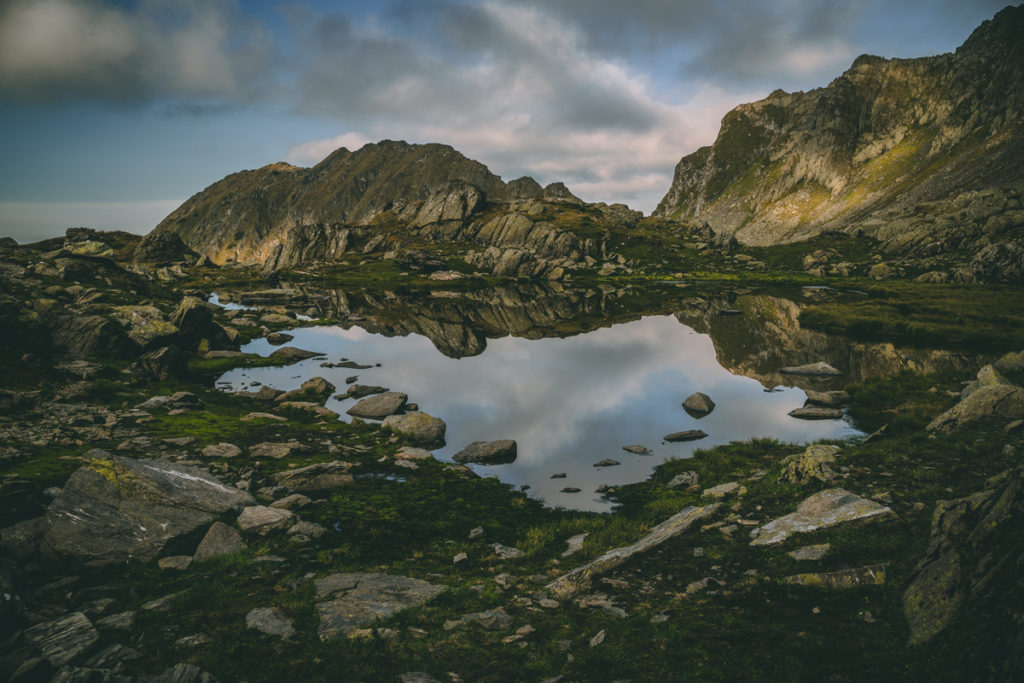 One of the lakes at Cabana Podragu.