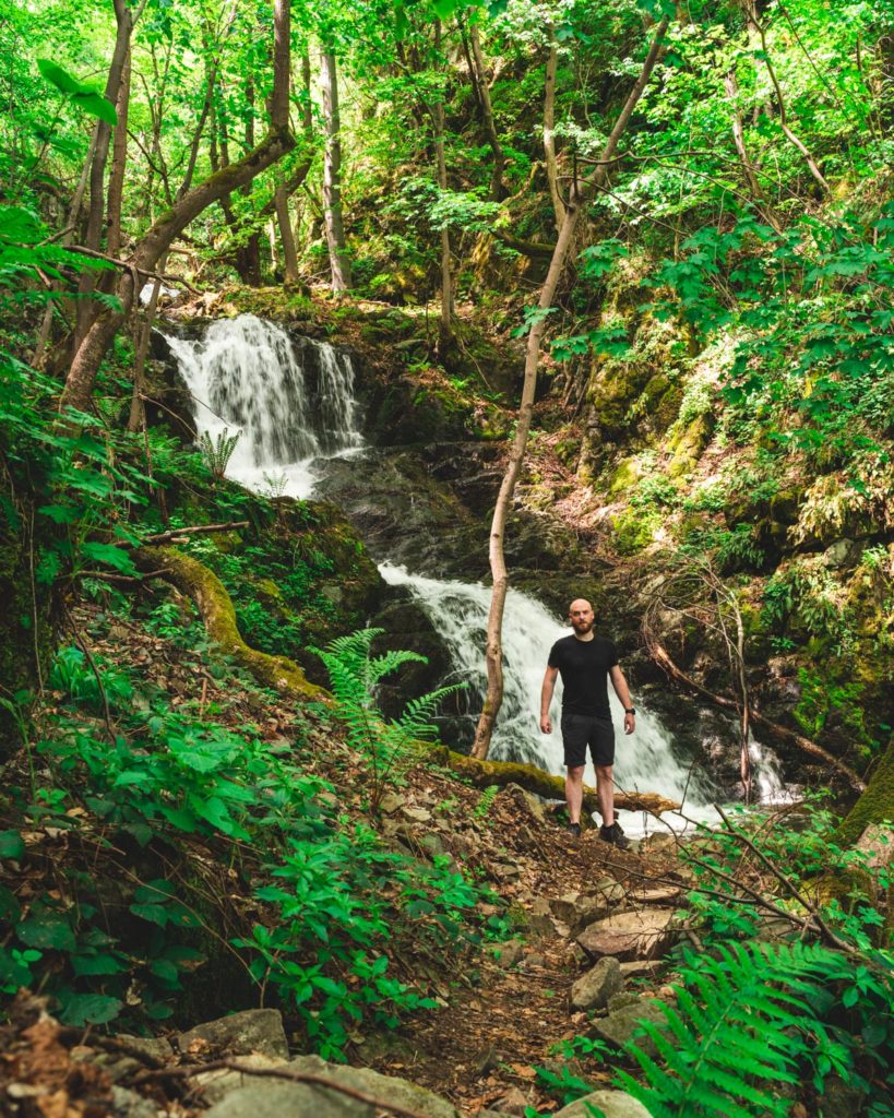 The first waterfalls of three on the Boyana trail