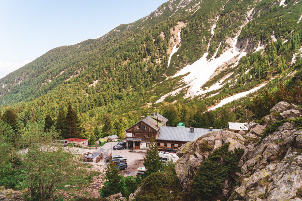 View over Vihren Hut in the Pirin Mountains of Bulgaria