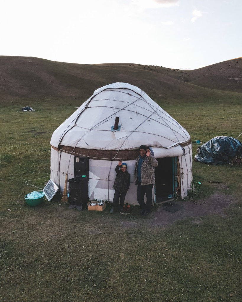 At Song-Kul lake I stayed with Andash and his family in their lovely yurt camp