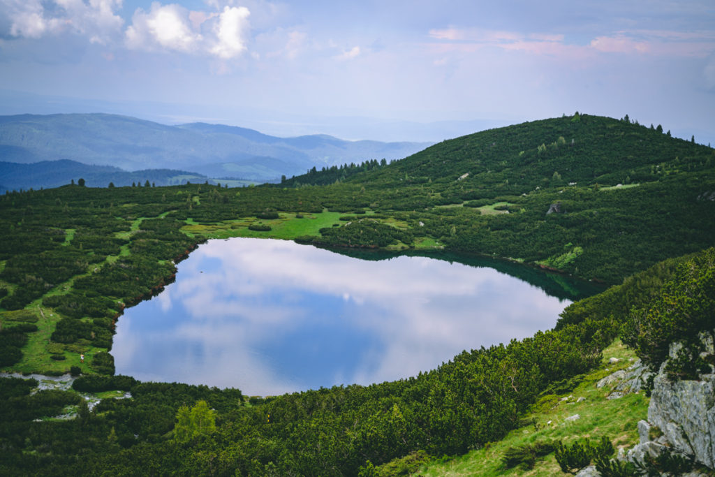 Beautiful reflections on one of the 7 Rila lakes.