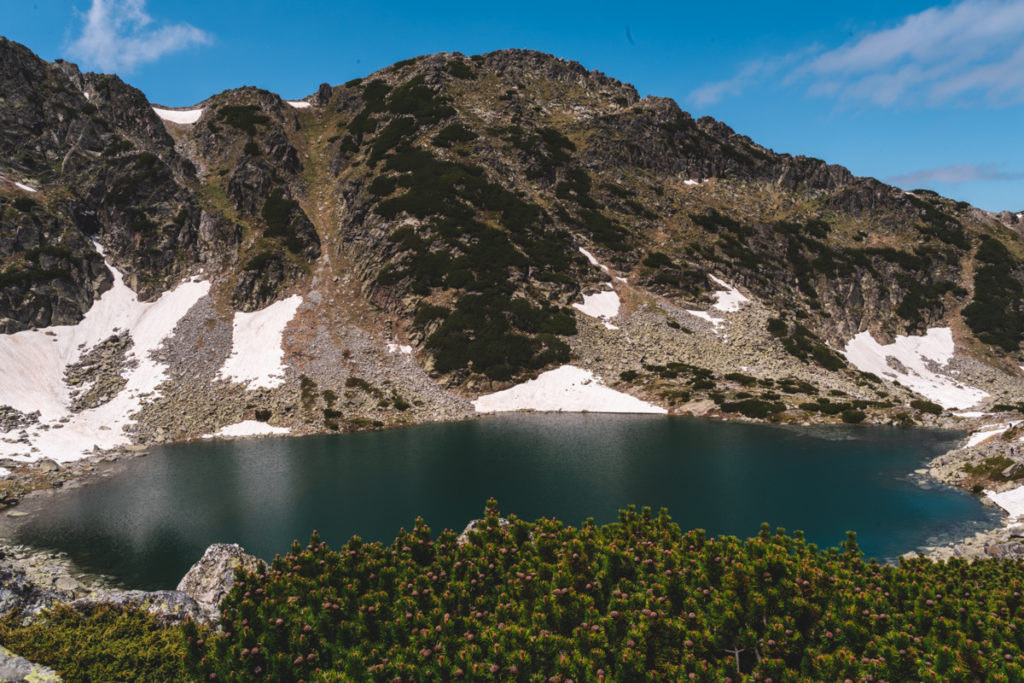 Alekovo Lake as seen from above.